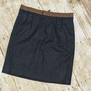 LOFT Pencil Skirt with Ribbin Detail